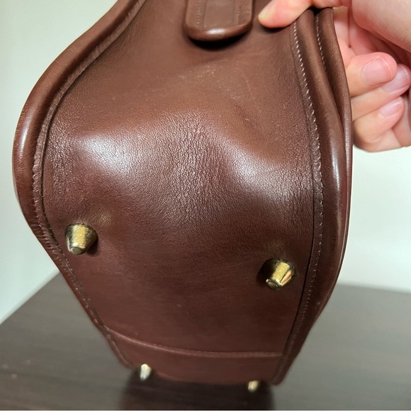 Vintage coach stewardess bag 9525 mahogany made in Costa Rica - Picture 5 of 12